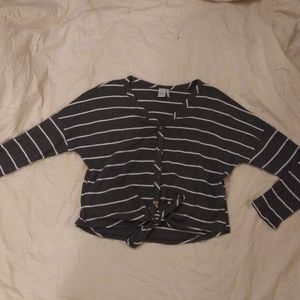 Paper Crane Striped Top